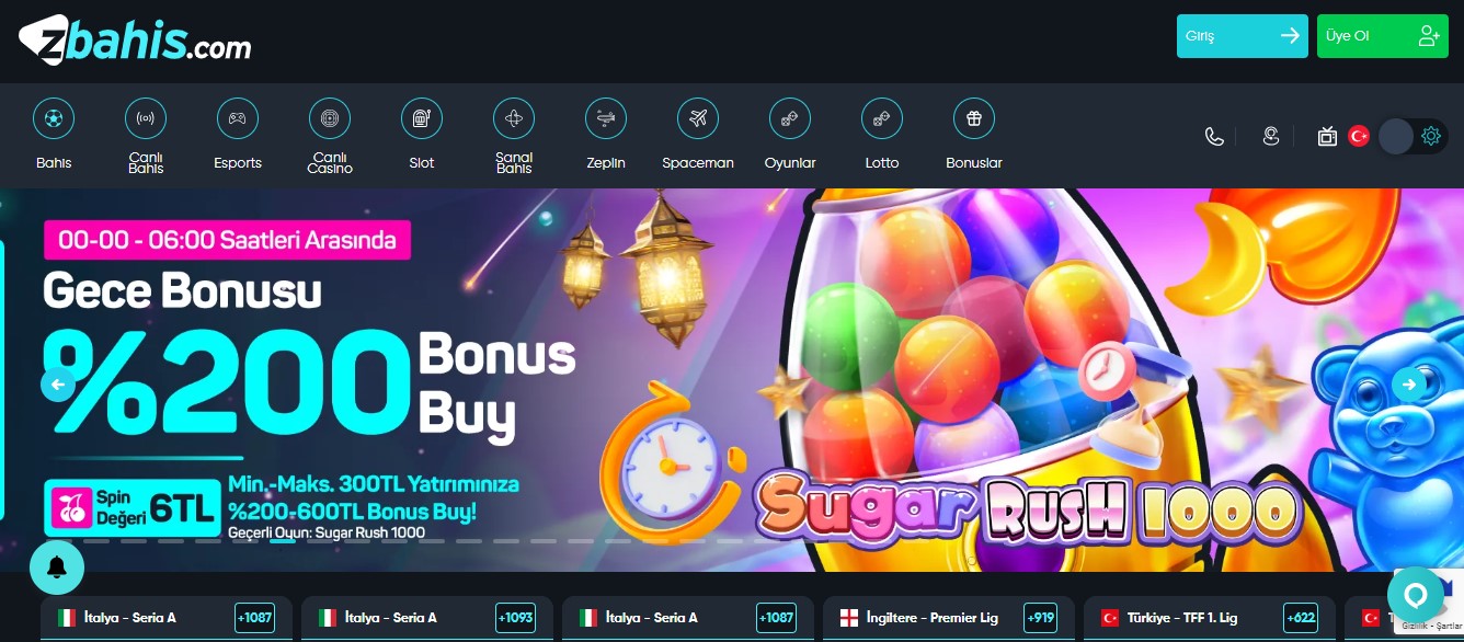 Zbahis Sugar Rush